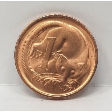 AUSTRALIA 1974 . ONE 1 CENT COIN . FEATHER-TAILED GLIDER